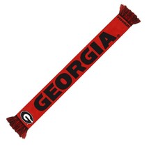 NCAA Georgia Bulldogs 2014 Wordmark Stripe Acrylic Scarf 64&quot; x 7&quot; by FOCO - £15.65 GBP