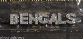NFL Cincinnati Bengals Black Glitter Fashion Team Bracelet by Wordables - £10.97 GBP