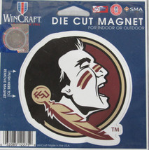 NCAA Florida State Seminoles 4 inch Auto Magnet Die-Cut Logo by WinCraft - £11.18 GBP