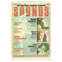 Sounds Magazine December 20/27 1986 npbox167  Peter Gabriel  Billy Idol  Jimi He - £7.85 GBP