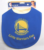 Nba Infant All Pro Baby Bib Golden State Warriors All Blue - £11.00 GBP