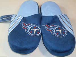 NFL Tennessee Titans Stripe Logo Dot Sole Slippers Size M by FOCO - $24.99