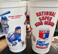 2 Diet Pepsi MLB Baseball National League Super Star Cups Gary Carter Sandberg - £21.95 GBP