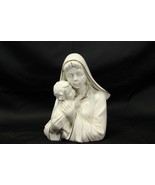 Mikasa Madonna Child Ivory Gold Christianity Statuette Bust Figurine Cat... - $670.37 MXN