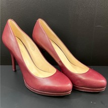 Nine West Kristal Women&#39;s Burgundy Shoes/Heels Size 9M SKU 5359 - £27.98 GBP