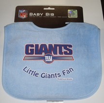 NFL Little New York Giants Fan Baby Bib Carolina Blue by WinCraft - £8.59 GBP