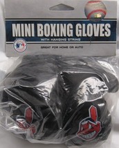 MLB Cleveland Indians 4 Inch Mini Boxing Gloves for Mirror by Fremont Die - £11.98 GBP