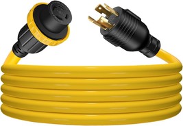 30 Amp Generator Extension Cord 4 Prong 125/250V Up To 7500W, Nema L14-3... - $55.92