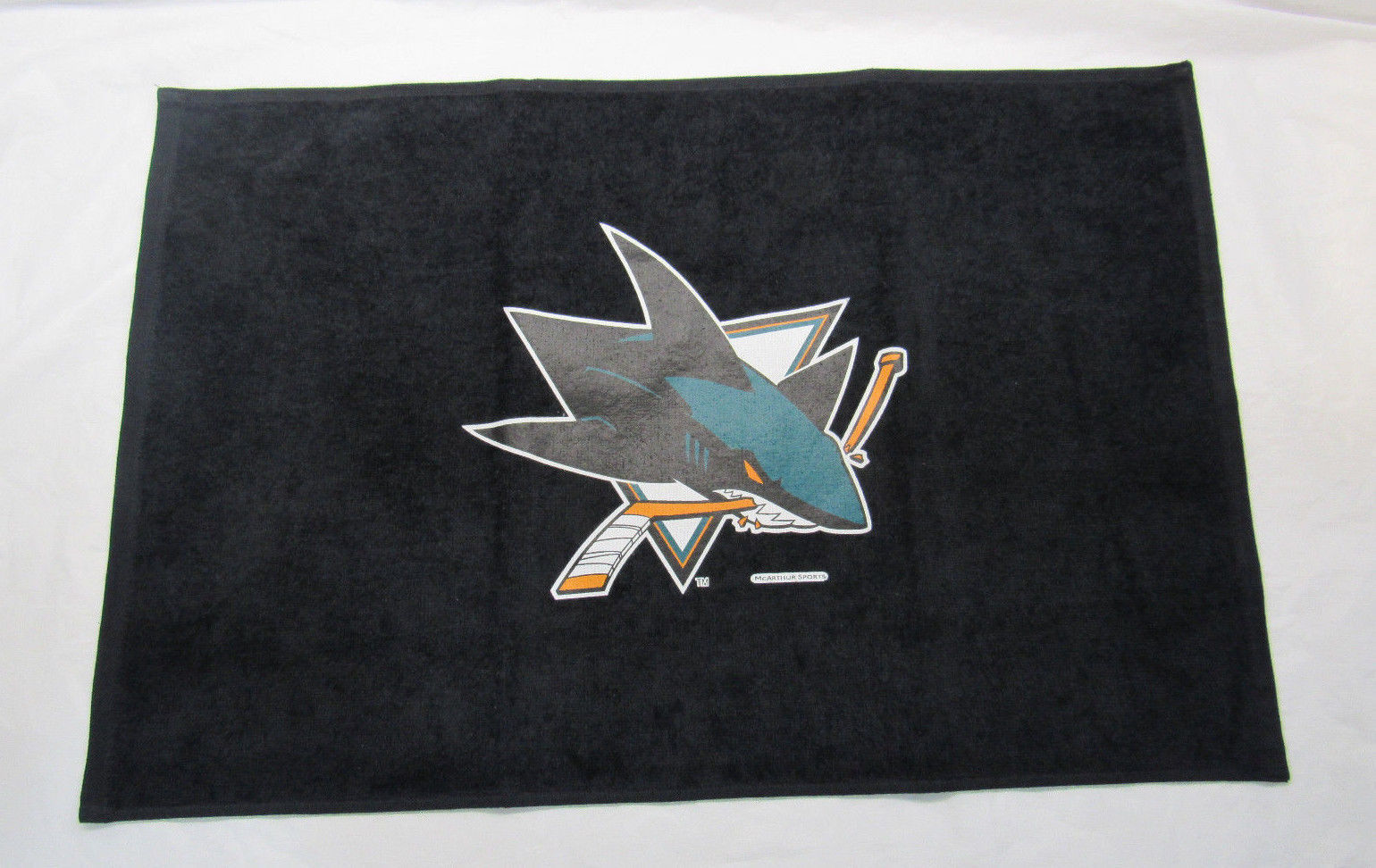 Primary image for NHL San Jose Sharks Sports Fan Towel Black 15" by 25" by WinCraft