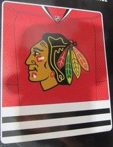 NHL Chicago Blackhawks Royal Plush Raschel 50&quot; x 60&quot; Throw Blanket Style... - £31.93 GBP