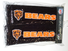 NFL Chicago Bears Seat Belt Pads Velour Pair by Fremont Die - £12.53 GBP