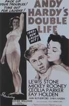 Andy Hardy&#39;s Double Life - Mickey Rooney  - Movie Poster - Framed Pictur... - £25.83 GBP