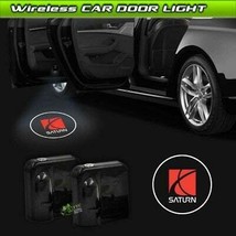 2x PCs Saturn Logo Wireless Car Door Welcome Laser Projector Shadow LED Light Em - £18.78 GBP