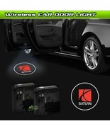 2x PCs Saturn Logo Wireless Car Door Welcome Laser Projector Shadow LED ... - $23.50