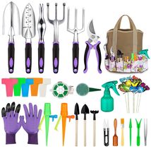 Heavy-Duty 83-Piece Garden Tool Set with Non-Slip Handles for Garden Lovers - $55.39