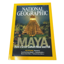 National Geographic Aug 2007 Maya How a Great Culture Rose and Fell with Map - £7.86 GBP