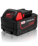 18V 8.0AH Extended Capacity For Milwaukee For M18 Lithium ion Battery 48... - $37.76 CAD