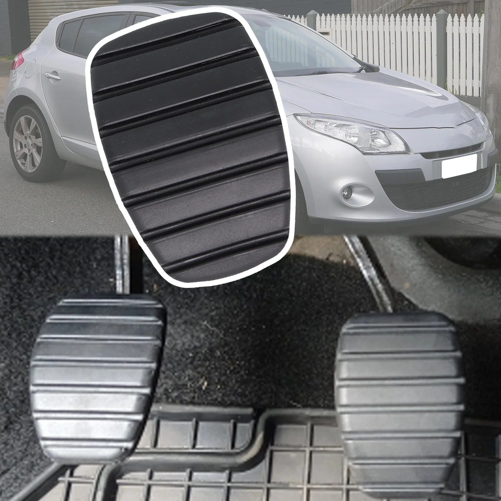 Rubber Brake Clutch Foot Pedal Pad Part Covers For Renault Megane 2 Scal... - $12.24+