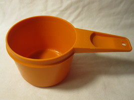 vintage Tupperware #763: Measuring Cup - 2/3 Cup - Orange - $4.00