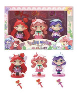 Riruriru Fair Lil 3 Dolls Set  Toy Fairy of The Forest Pink Violet Rose ... - £42.49 GBP