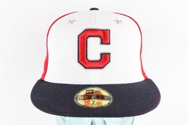 New Era Cleveland Indians Baseball Stars Color Block Fitted Hat Cap Size 7 - £24.89 GBP