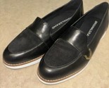 Cole Haan Women Buckle Loafer Flat Black Leather/ Suede W18786 Size 7.5 US - £31.79 GBP