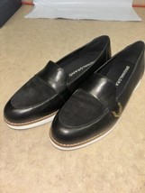 Cole Haan Women Buckle Loafer Flat Black Leather/ Suede W18786 Size 7.5 US - £30.99 GBP