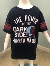 Boys&#39; GAP Star Was Navy Blue Darth Vader Dark Side S/S T-Shirt Sz M (8) - £8.56 GBP