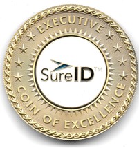 Sure-ID RAPID-Gate Executive Coin Of Excellence TOKEN Military Facility ID Tech - £14.79 GBP