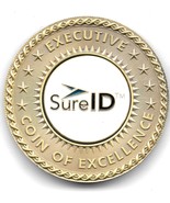 Sure-ID RAPID-Gate Executive Coin Of Excellence TOKEN Military Facility ... - £15.49 GBP