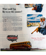 1947 National Trailways Bus System Advertisement Transportation Buses DWWW7 - $29.99