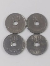 Lot of Four (4) Japan  50 Yen Coins #2,#6, #48,#48 (3 sm Chrysanthemum F... - £15.14 GBP