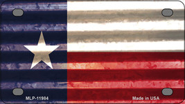 Texas Corrugated Flag Novelty Mini Metal License Plate Tag - £11.75 GBP