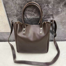 Women&#39;s Handbag Shoulder Bag Soft Leather Cow Leather Commuter Bag Genuine Leath - £49.77 GBP