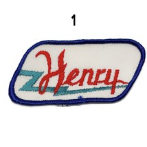 Vintage Name Henry Embroidered Sew-on Shirt Uniform Multiple Color Avala... - $3.50