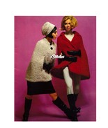 1960s Capes with Collar or No Collar, Plus Slouch Hat - Knit patterns (P... - £3.14 GBP