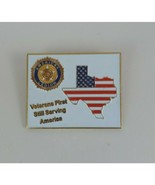 Vintage American Legion Veterans First Still Serving America Lapel Hat Pin - $6.11 CAD