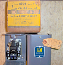 AC Magnetic Relay Series DG-22 A Class 8501 110V 60 Cycles 2Pole DThrow ... - $62.14