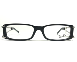 Ray-Ban Eyeglasses Frames RB5091 2000 Polished Black Silver Rectangle 51-16-135 - $74.59