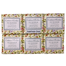 Crabtree &amp; Evelyn Summer Hill Triple Milled Bar Soap 21oz (6x3.5oz) 6pc Set - £30.88 GBP