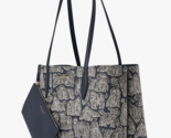 Kate Spade All Day Show Dogs Large Tote + Pouch Navy Bag Purse KB145 NWT... - $113.84