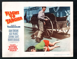 Flight to Tangier 11&quot;x14&quot; Lobby Card #7 Jack Palance Corinne Calvet Crime - £23.63 GBP