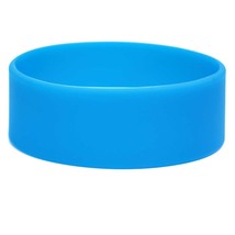 20 Blue One Inch Wide Simple Silicone Wristbands - £10.19 GBP