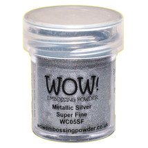 WOW! Embossing Powder Super Fine 15ml Silver - £12.00 GBP