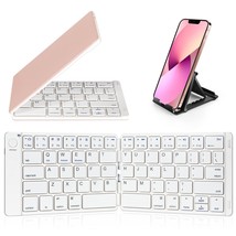 Foldable Bluetooth Keyboard - Portable Wireless Keyboard With Stand Holder, Rech - £44.09 GBP