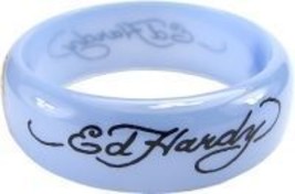 Ed Hardy Blue Love Kills Slowly Bangle Bracelet - £15.75 GBP