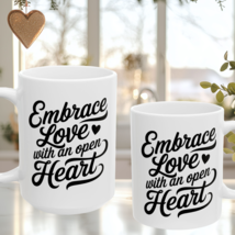 Inspirational Coffee Mug Gift – Embrace Love Quote – Motivational Tea Cu... - $220.35 MXN+