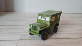 Pixar Cars Diecast Sarge 1:55 Scale Model - Possible Paint Chipping, Review Pics - £4.72 GBP