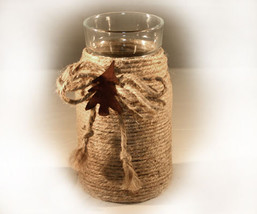 Handcrafted Votive Candle Holder Country Lodge Decor - $8.99