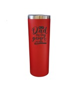 Dad By Day Gamer By Night Video Game Red 20oz Skinny Tumbler LA5102 - $19.99